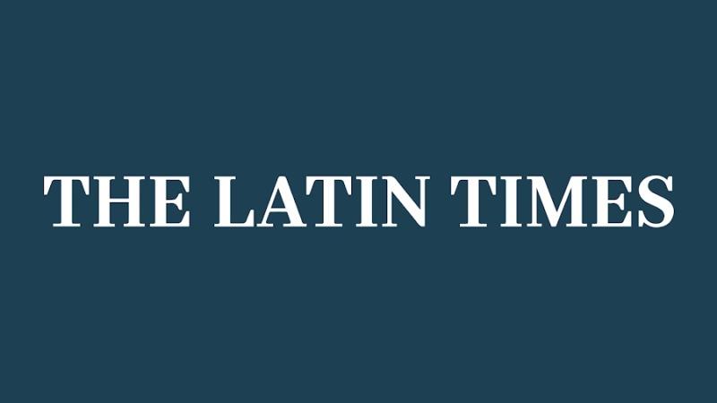 White text on a blue background that reads "The Latin Times"